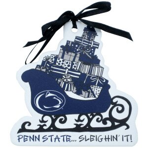 ornament with sleigh full of presents and Penn State… Sleighin' It!
